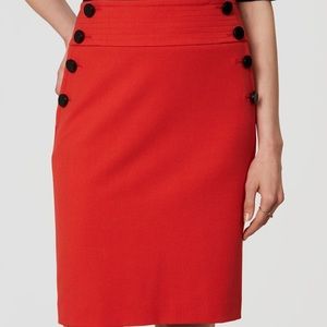 Super cute red sailor themed skirt. New!